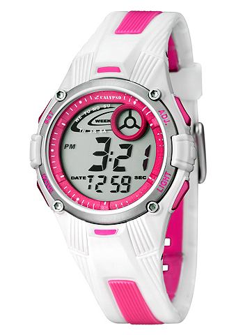 Calypso CALYPSO WATCHES, Sportovní náramkové hodinky, "K5558/2" bílá/růžová