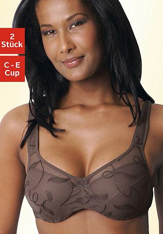 PETITE FLEUR Zmenšující podprsenka 2 ks růžová+bílá - Košík E 100