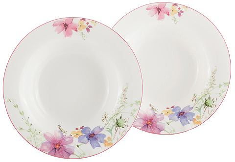 Villeroy & Boch Polévkový talíř, Villeroy & Boch »květinový dekor« (2 ks)