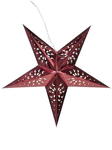 heine home Vánoční dekorace červená - cca 44x44x15 cm VxŠxH cca 44x44x15 cm