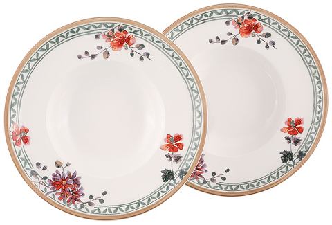 Villeroy & Boch Polévkový talíř ve 2-dílné sadě, Villeroy & Boch »květinový dekor«