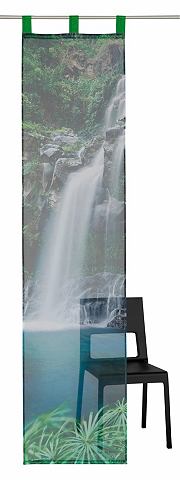 My Home Panelový závěs waterfall - průsvitná - s oušky 1 (VxŠ: 145x57 cm)