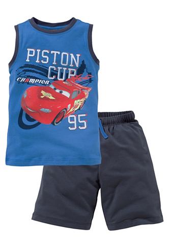 Disney Cars Top a bermudy tyrkysová/námořní modř - standardní velikost 92/98