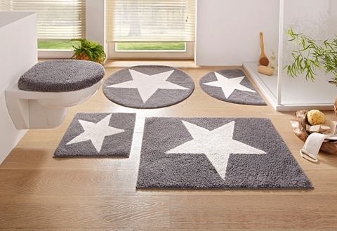 Home Affaire Collection Předložka do koupelny růžová 10 (3-díl. set pro závěsné WC)