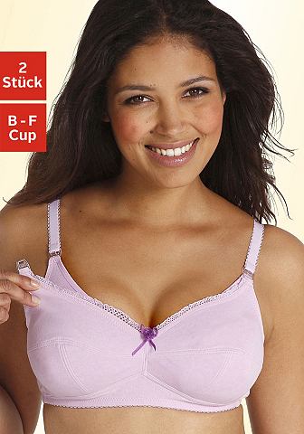PETITE FLEUR Podprsenka pro kojící matky, Petite Fleur (2 ks) šeříková + bílá - Košík E 100