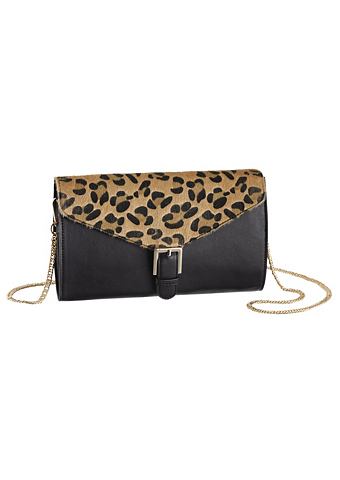 Melrose Kabelka černá/leopardí potisk