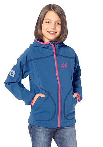 JACK WOLFSKIN Softshellová bunda béžová - standardní velikost 92 (98)
