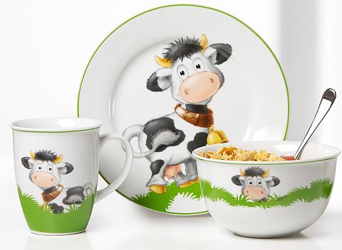 Flirt by R&B Porcelánový snídaňový set značky Flirt by R&B »Heidi« bílá/pestrobarevná