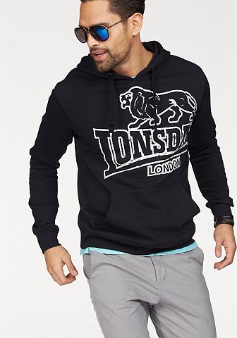 Lonsdale Lonsdale Mikina černá - standardní velikost XXL (58)