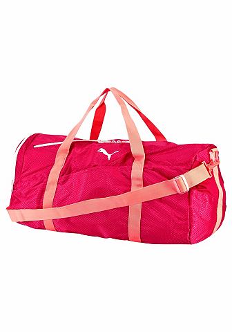 PUMA Puma FIT AT LARGE SPORTS BAG Sportovní taška černá/oranžová - standardní velikost