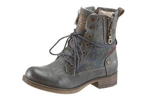Mustang Shoes Mustang Shoes Šněrovací kozačky modrá used - EURO velikosti 40
