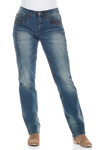 sheego Denim sheego Denim Džíny »rovný střih« modrá denim - K 27