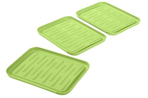 heine home Odkapávač na obuv, 3-dílný set průhledná - cca 3x3x27x35 cm