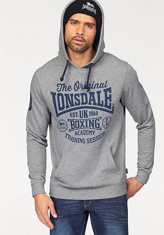 Lonsdale Lonsdale Mikina s kapucí šedá - standardní velikost XXL (54)