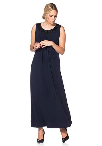 sheego Style sheego Style Večerní šaty s korálky námořní modř - krátká 20