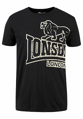 Lonsdale Lonsdale Tričko »BRIGG« černá - standardní velikost XXXL (64/66)