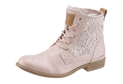 Mustang Shoes Mustang Shoes Šněrovací obuv růžová - EURO velikosti 45
