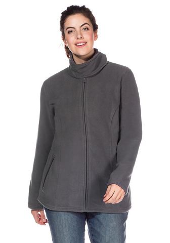 SHEEGO Casual Flísová mikina, sheego Casual černá 56/58