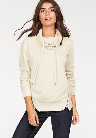 Cross Jeans Cross Jeans® mikina vlněná bílá+smetanová - standardní velikost L (38)