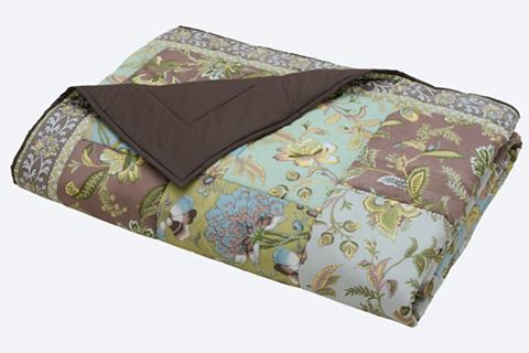 heine home Přehoz na postel zelená/modrá cca 280x250 cm