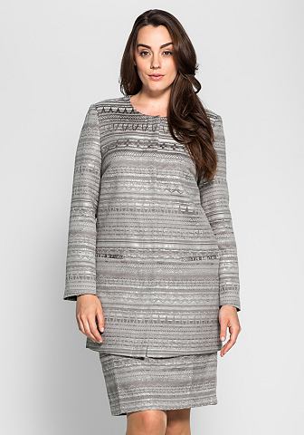 sheego Style sheego Style Sukně šedá/offwhite 40