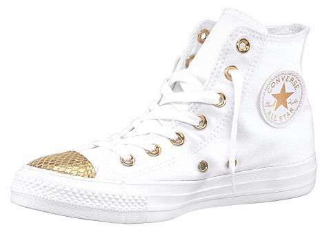 Converse Converse Botasky »Chuck Taylor All Star Metallic Toecap Hi« bílá/zlatá barva - EURO velikosti 42