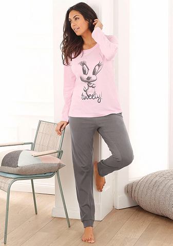 Tweety Pyžamo, Peanuts růžová/hnědošedá 56/58
