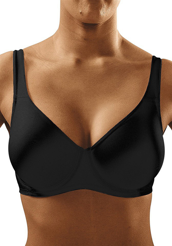 Уменьшающий бюстгальтер, Triumph, »Ultrasoft Shaper W« Otto Уменьшающий бюстгальтер, Triumph, »Ultrasoft Shaper W« OttoБюстгальтеры<br>С бесшовными формованными чашками. Благодаря изысканному покрою бюст зрительно кажется меньше. Бретели и застёжка на спине регулируются. 50% полиамид, 50% эластан (ЛАЙКРА ®).<br><br>Size DE: 85<br>Colour: черный<br>Gender: Женский<br>Age: Взрослый<br>Material: Верх: 51% полиамид / 47% эластан (Lycra®) / 2% хлопок