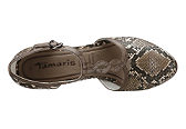 Туфли, Tamaris - Туфли, Tamaris. Сочетание натуральной и искусственной кожи. Подкладка: натуральная кожа. Уплотнённая стелька из кожи, подошва из синтетики и каблук высотой 8 см. Ширина колодки: F (классическая), пряжка, каблук «антишок», стелька «Touch it».><br><br>Size DE: 40<br>Color: multi-coloured<br>Gender: Женский<br>Age: Взрослый