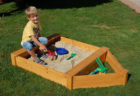 Sandkasten Boot aus Holz Gaspo